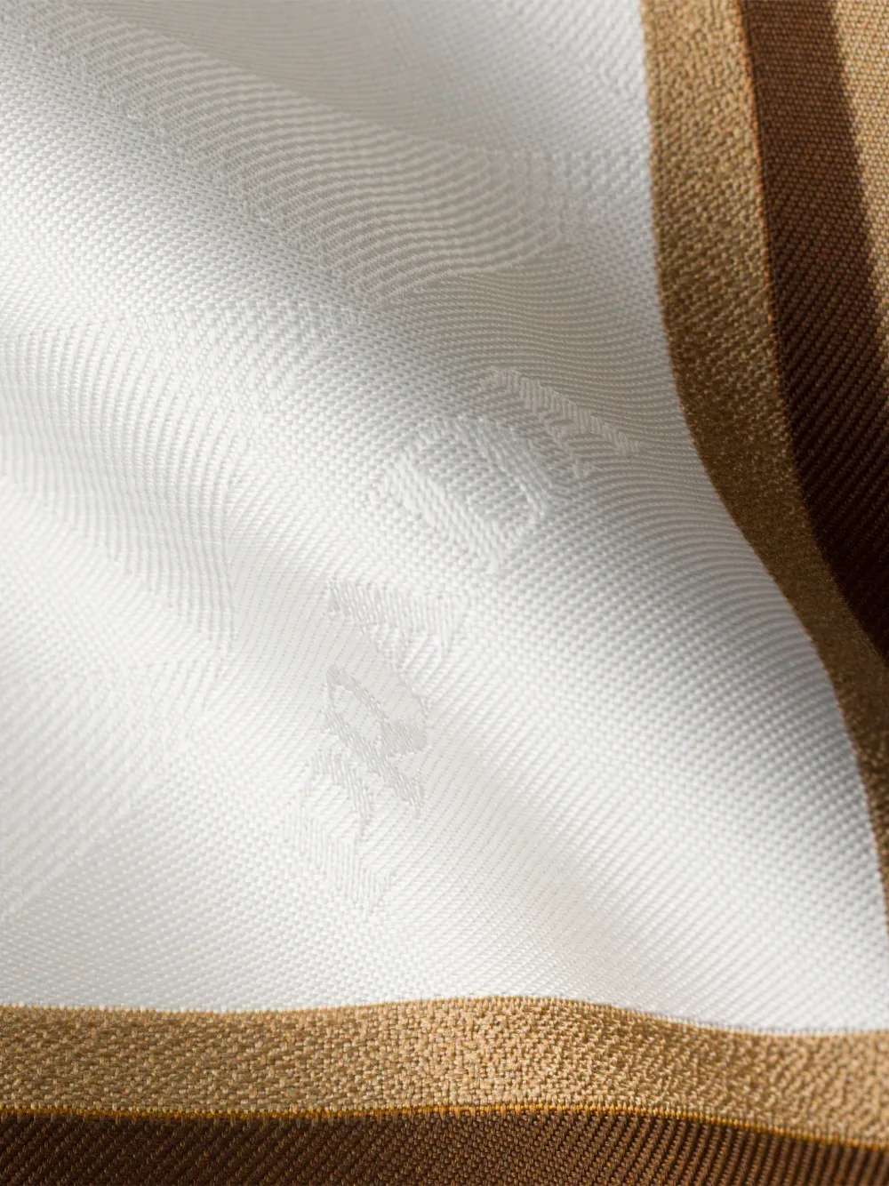Prada Zijden twill sjaal met print Beige