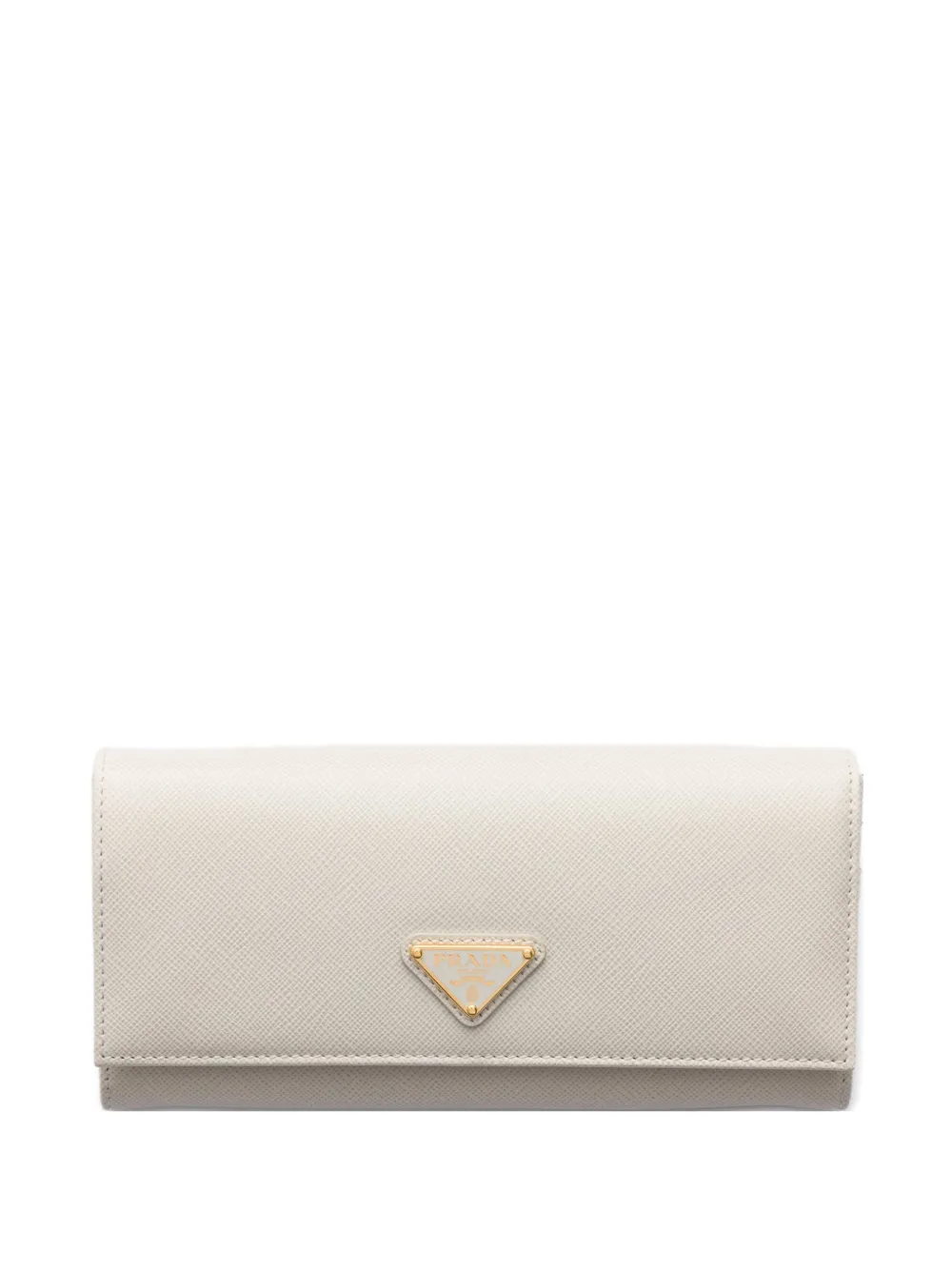 Prada large Saffiano leather wallet - Bianco