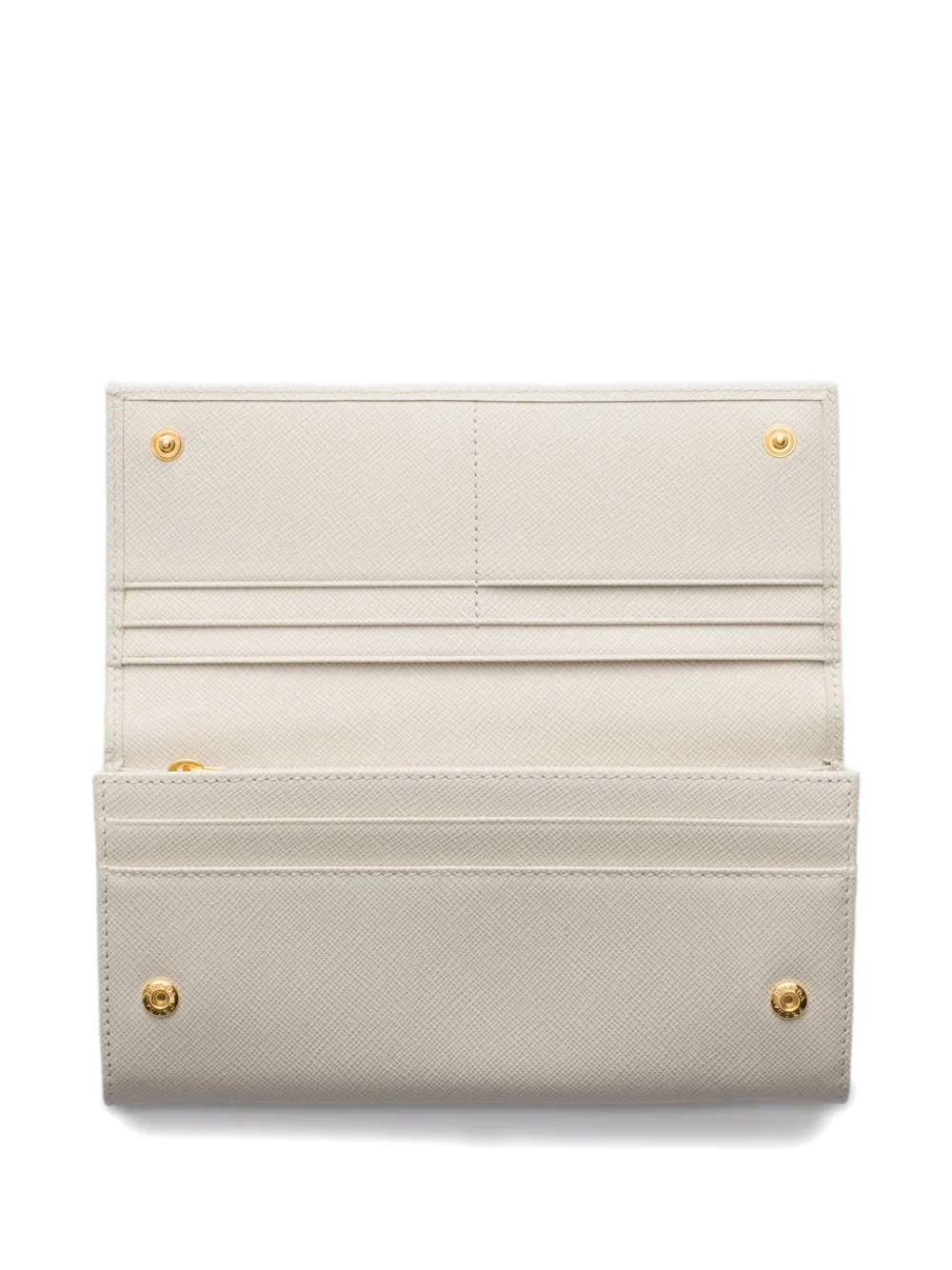 Prada Portemonnee van saffiano leer Wit