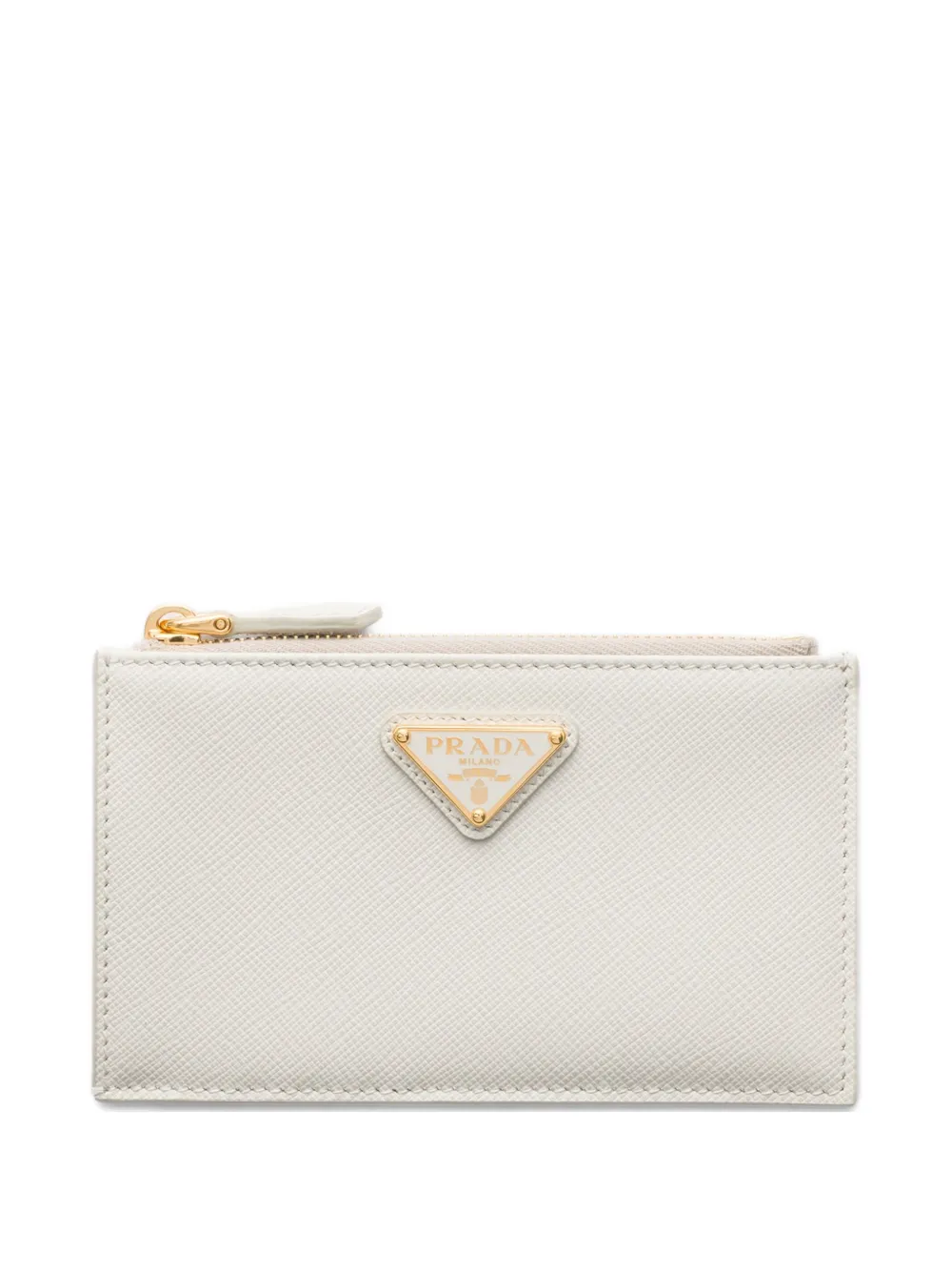 Prada Saffiano leather card holder - Bianco