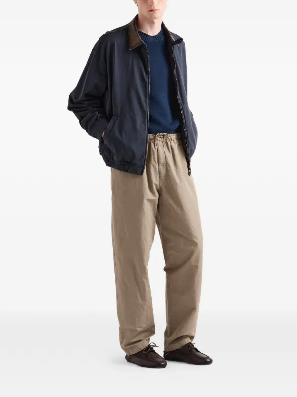 Prada コットン クルーネックセーター | ブルー | FARFETCH JP Prada コットン クルーネックセーター | ブルー | FARFETCH JP