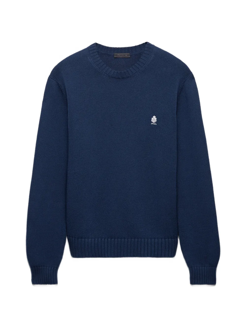 Prada cotton crew-neck sweater - Blau