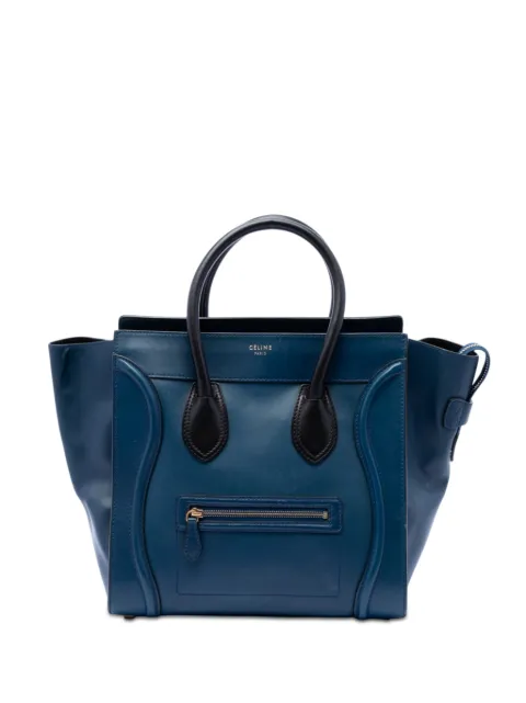 Celine Pre-Owned Borsa tote Luggage mini in pelle bicolore 2013