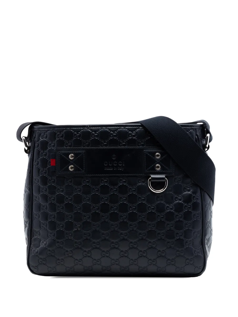 Gucci Pre-Owned 2016-2026 Guccissima Web crossbody bag - Black