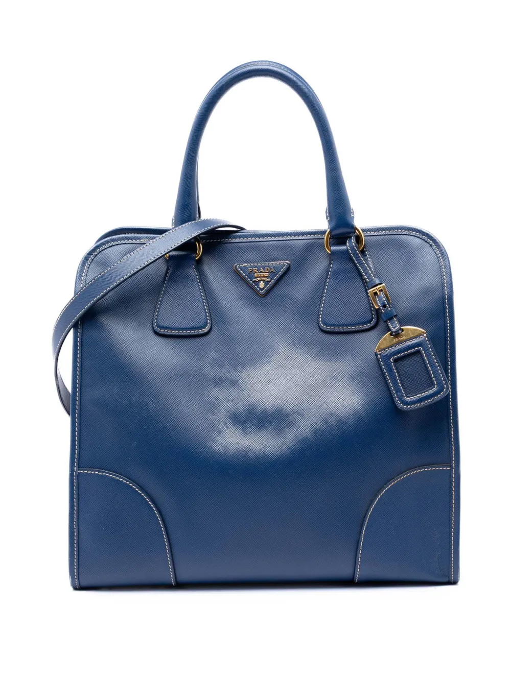 Prada Pre-Owned 2013-2026 Saffiano Lux Shopping Tote satchel - Blu