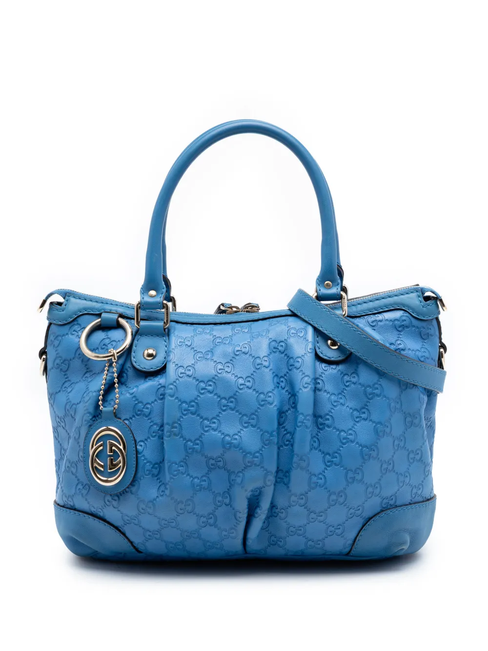 Gucci Pre-Owned 2016-2026 Guccissima Sukey satchel - Blu