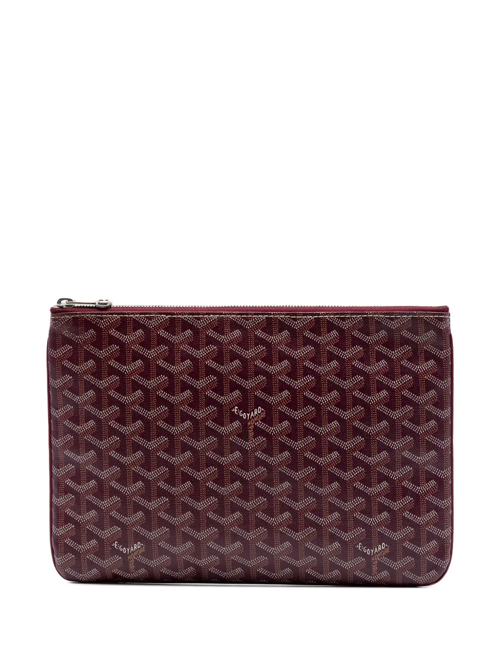 Goyard Pre-Owned 2015 Goyardine Senat MM clutch bag - Rosso