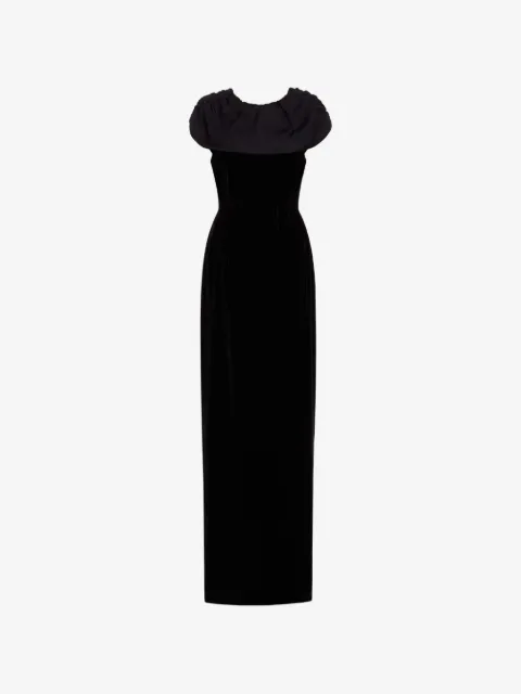 Markarian Vesper shawl-detail maxi dress