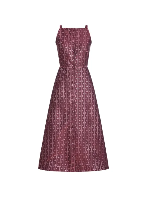 Markarian Minette Midikleid in A-Linie mit Blumenstreifen