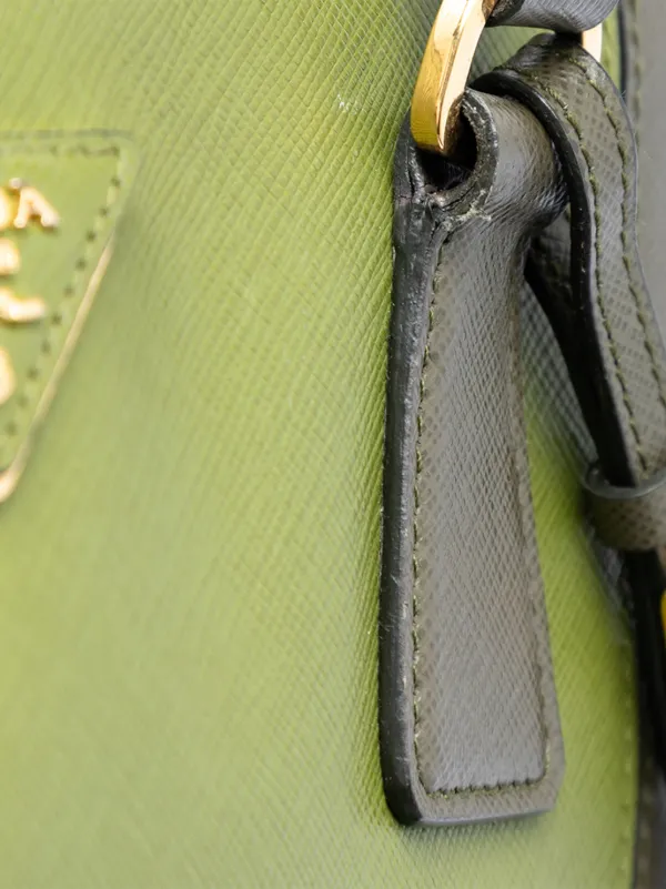Prada Pre-Owned 2013-2026 ミディアム バイカラー サフィアーノ