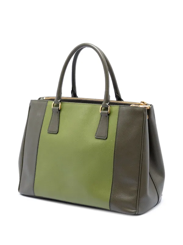 Prada Pre-Owned 2013-2026 ミディアム バイカラー サフィアーノ