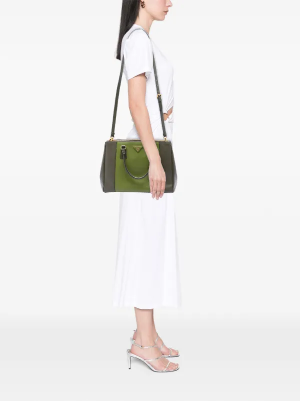 Prada Pre-Owned 2013-2026 ミディアム バイカラー サフィアーノ