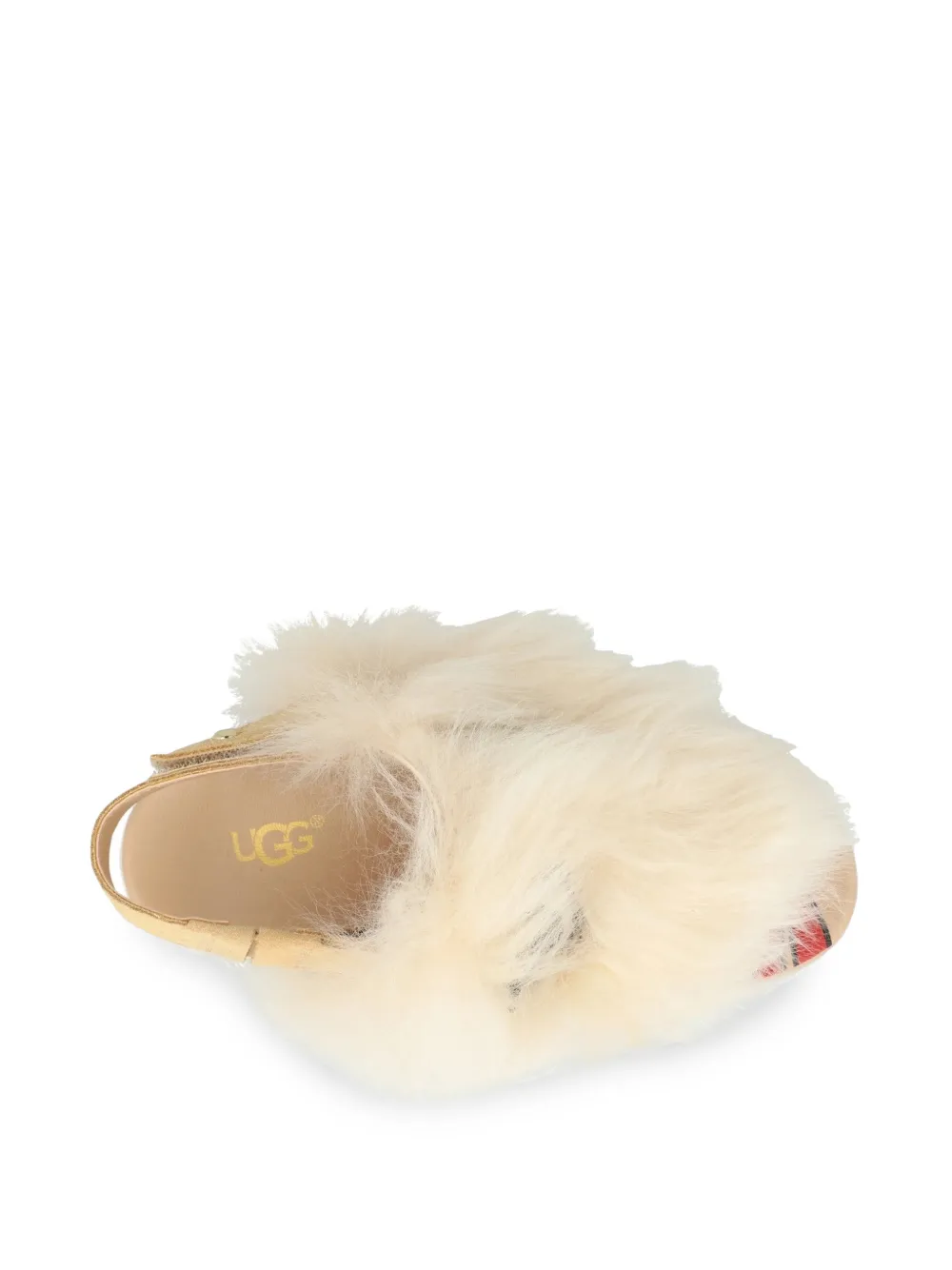 UGG Kids Punki sandalen van imitatiebont Beige
