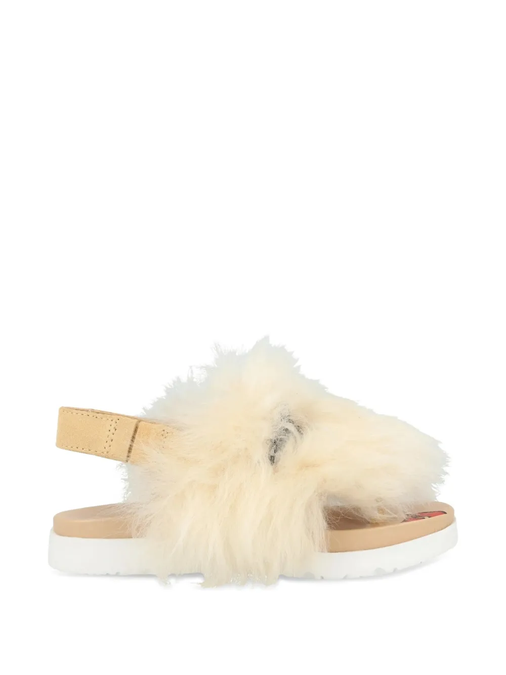 UGG Kids Punki faux-fur sandals - Neutrals