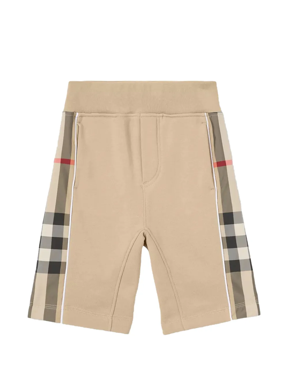 Burberry Graham check-panel shorts - Nude