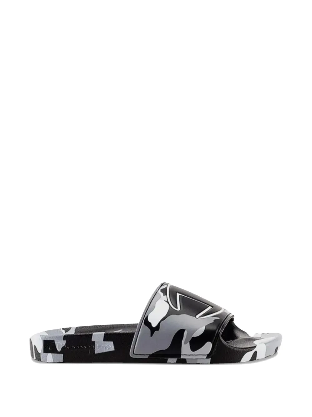 Champion camo-print slides Zwart