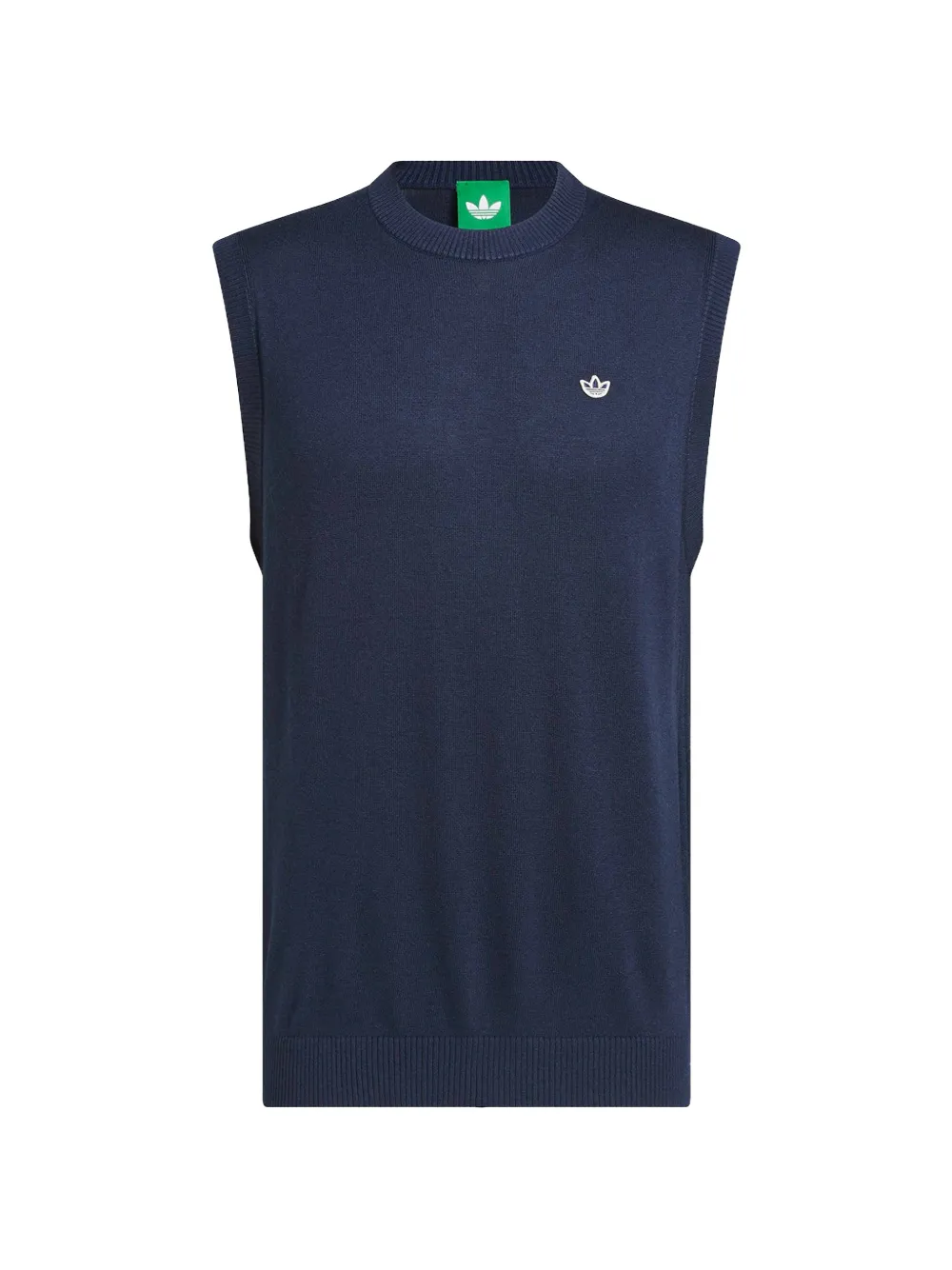 adidas logo-embroidered vest - Blu