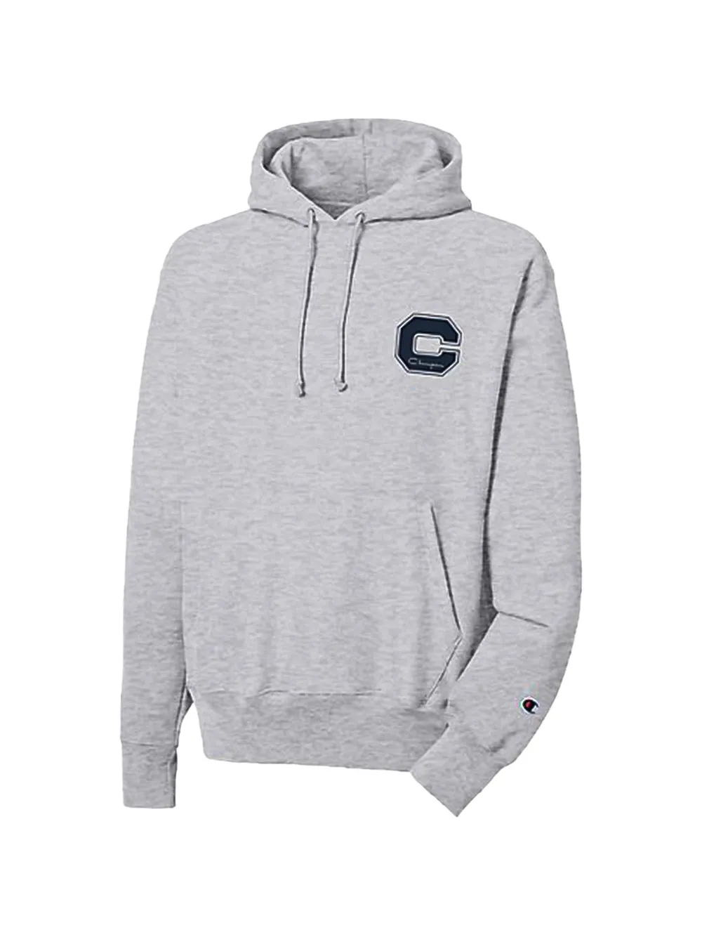 Champion Felpa Reverse Weave con applicazione - Grigio