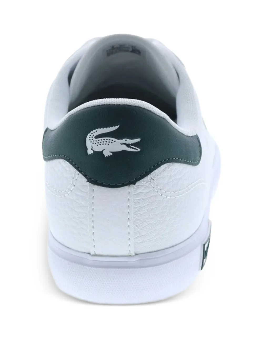 Lacoste Powercourt leren sneakers Wit