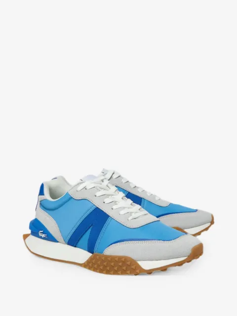 Lacoste L-Spin Deluxe panelled lace-up leather sneakers