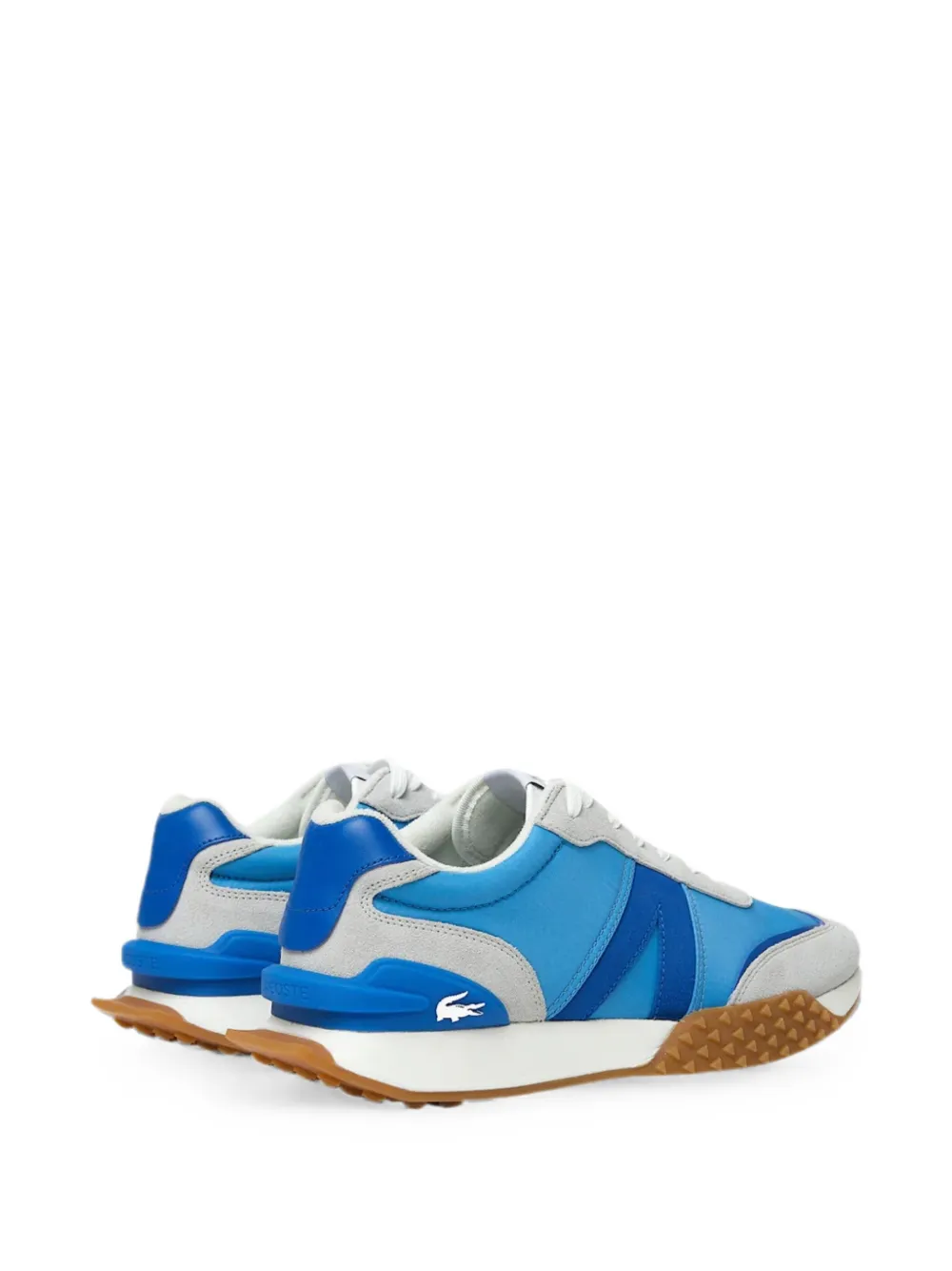 Lacoste L-Spin Deluxe leren sneakers met vlakken Blauw