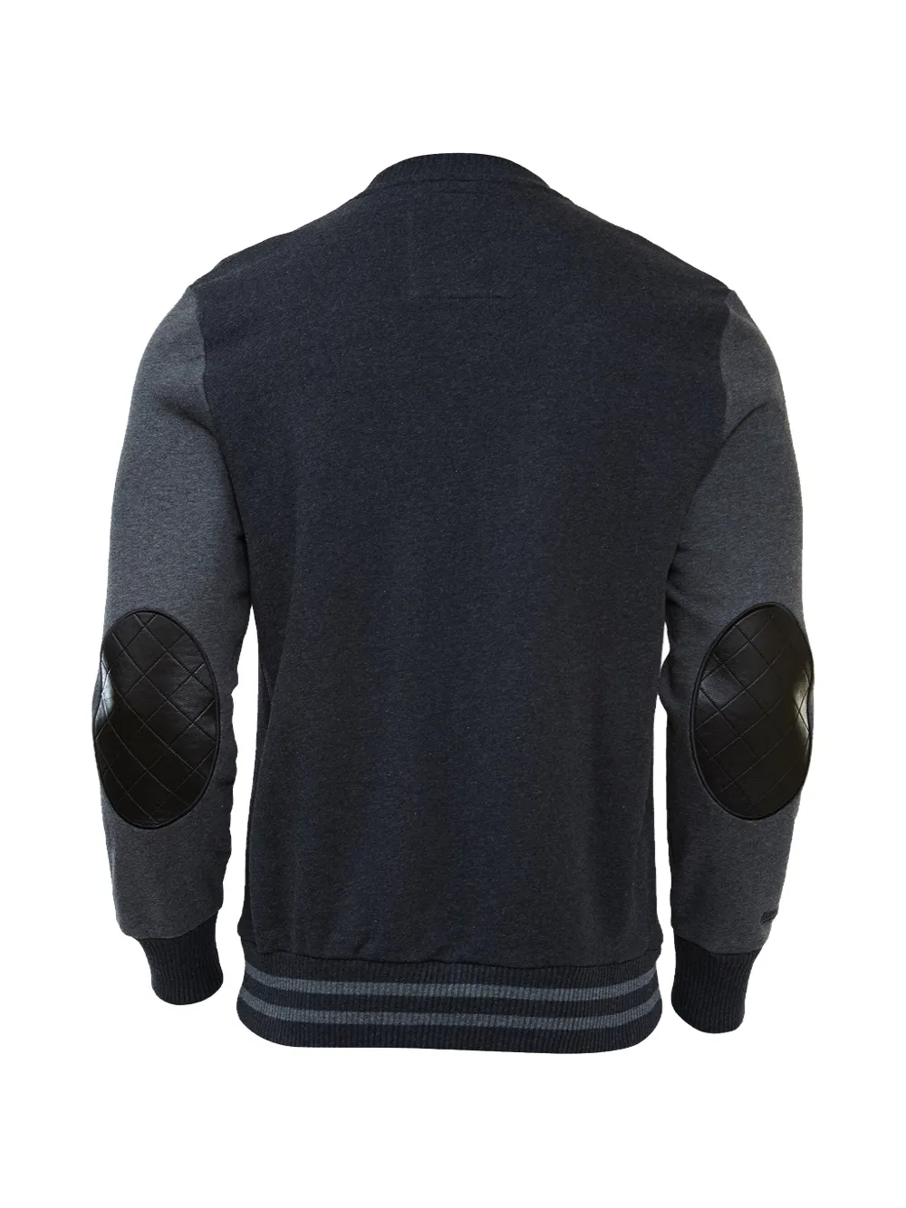 Mitchell & Ness Chicago Bulls sweater met leren afwerking Grijs