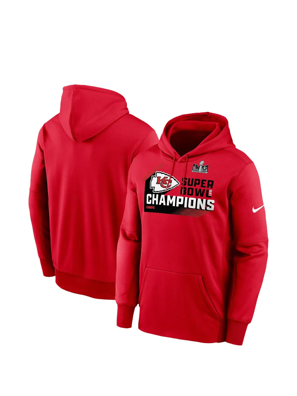 Nike Kansas City Chiefs hoodie met logoprint Rood