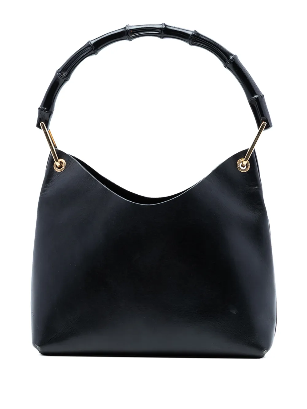 Gucci Pre-Owned 20th Century Leather Bamboo shoulder bag - Schwarz