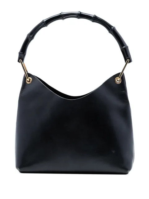 Gucci Pre-Owned 20th Century Leather Bamboo shoulder bag