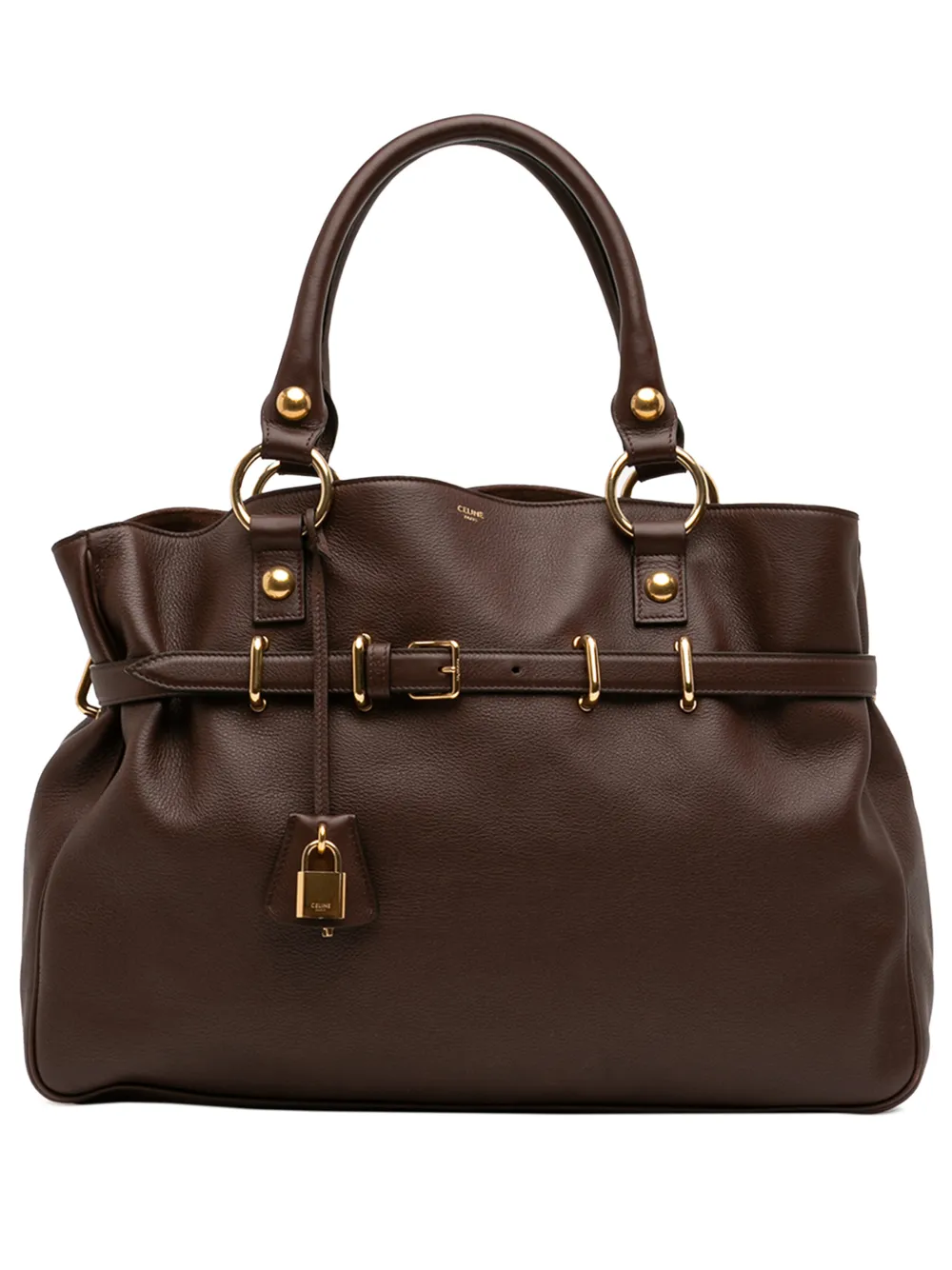 Celine Pre-Owned 2023 Medium Leather Anita tote bag - Marrone