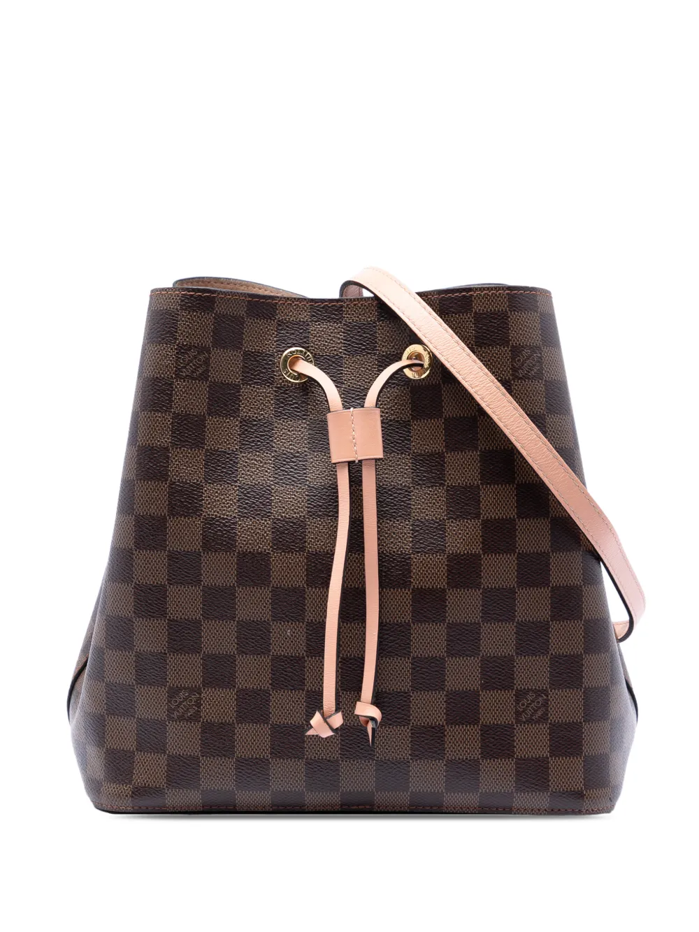 Louis Vuitton Pre-Owned 2019 Damier Ebene Neonoe MM bucket bag - Marrone