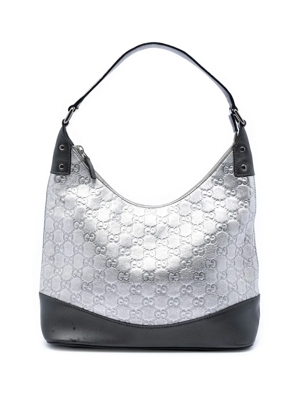 Gucci Pre-Owned 2016-2026 Metallic Guccissima shoulder bag - Silber