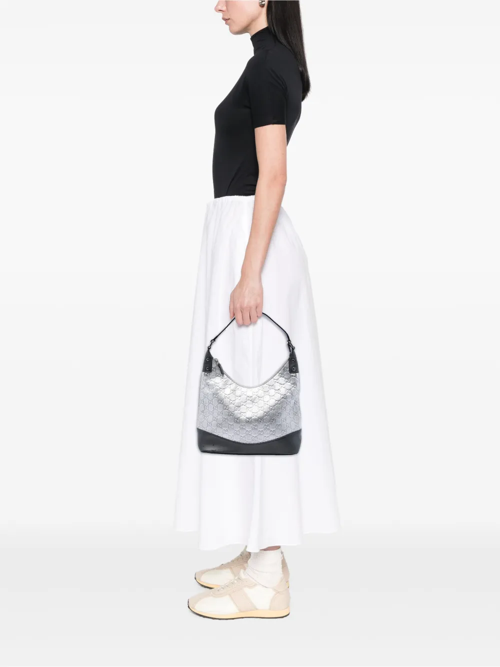 Gucci Pre-Owned 2016-2026 メタリック グッチシマ ショルダーバッグ