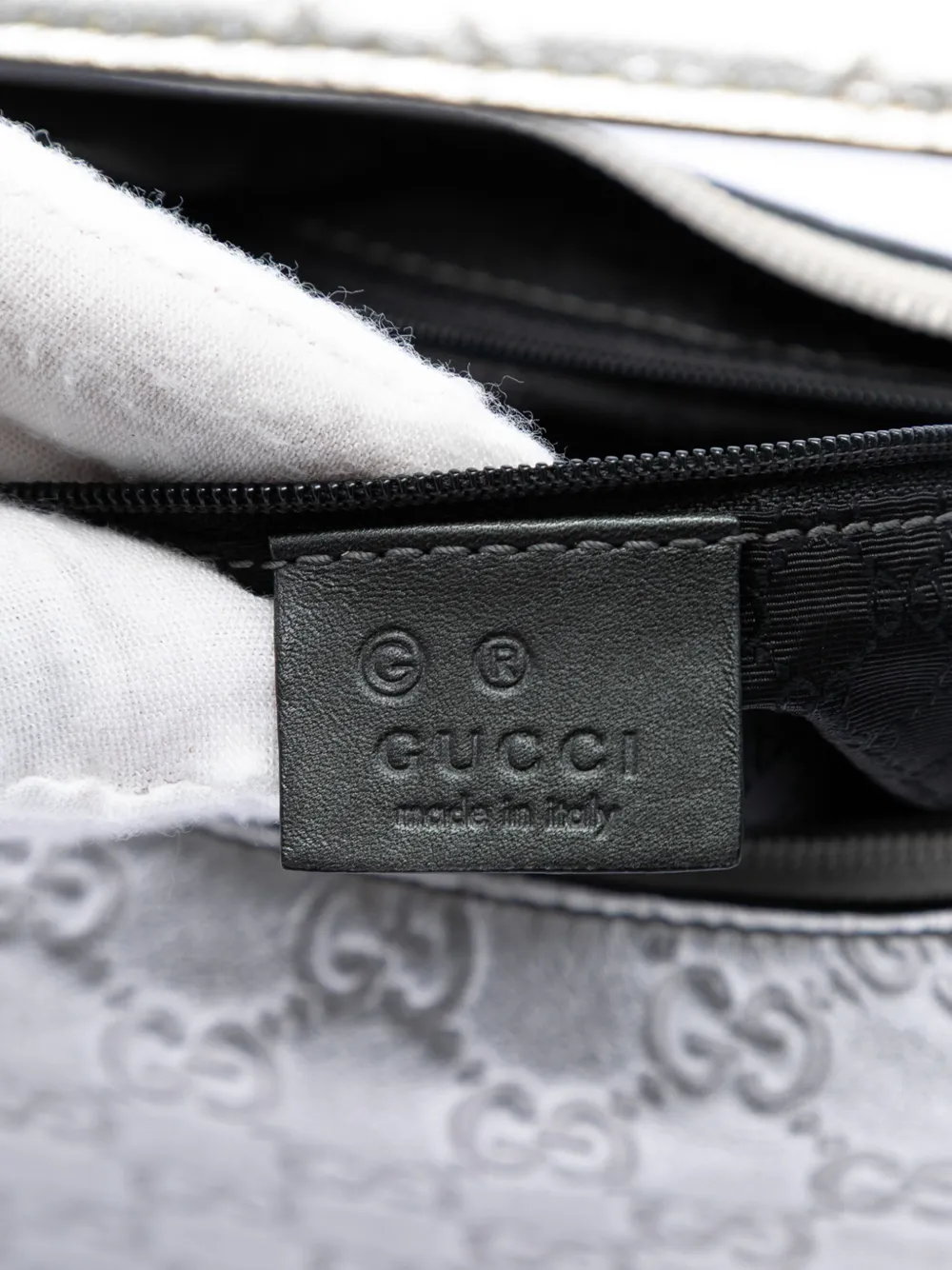 GUCCI グッチ シマ ハンドバッグ メタリックブロンズ Gucci Pre-Owned 2016-2026 メタリック グッチシマ ショルダーバッグ