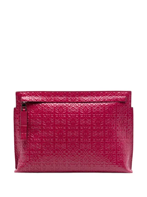 Loewe Pre-Owned pochette Anagram Repeat T en cuir de veau embossé (2015-2016)