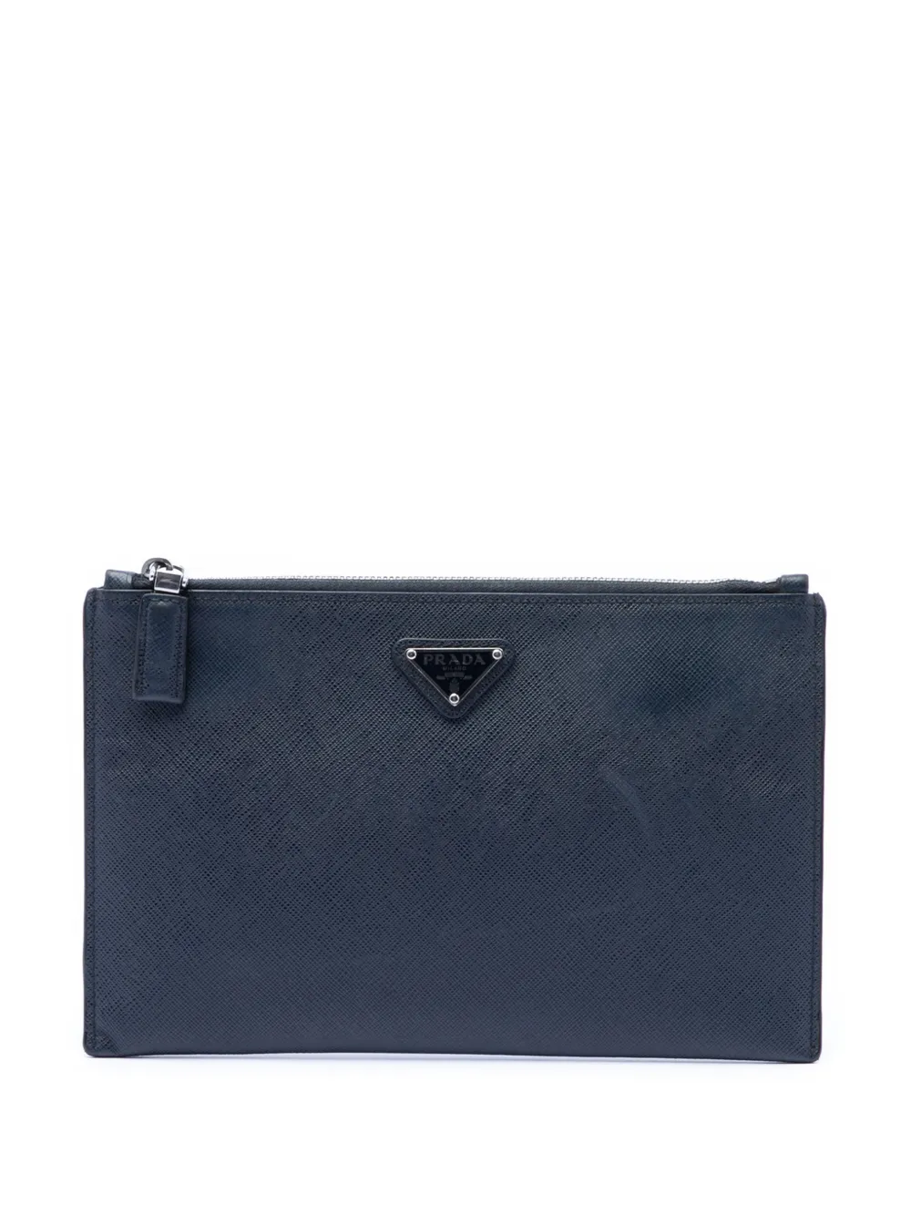 Prada Pre-Owned 2013-2026 Saffiano clutch bag - Blau