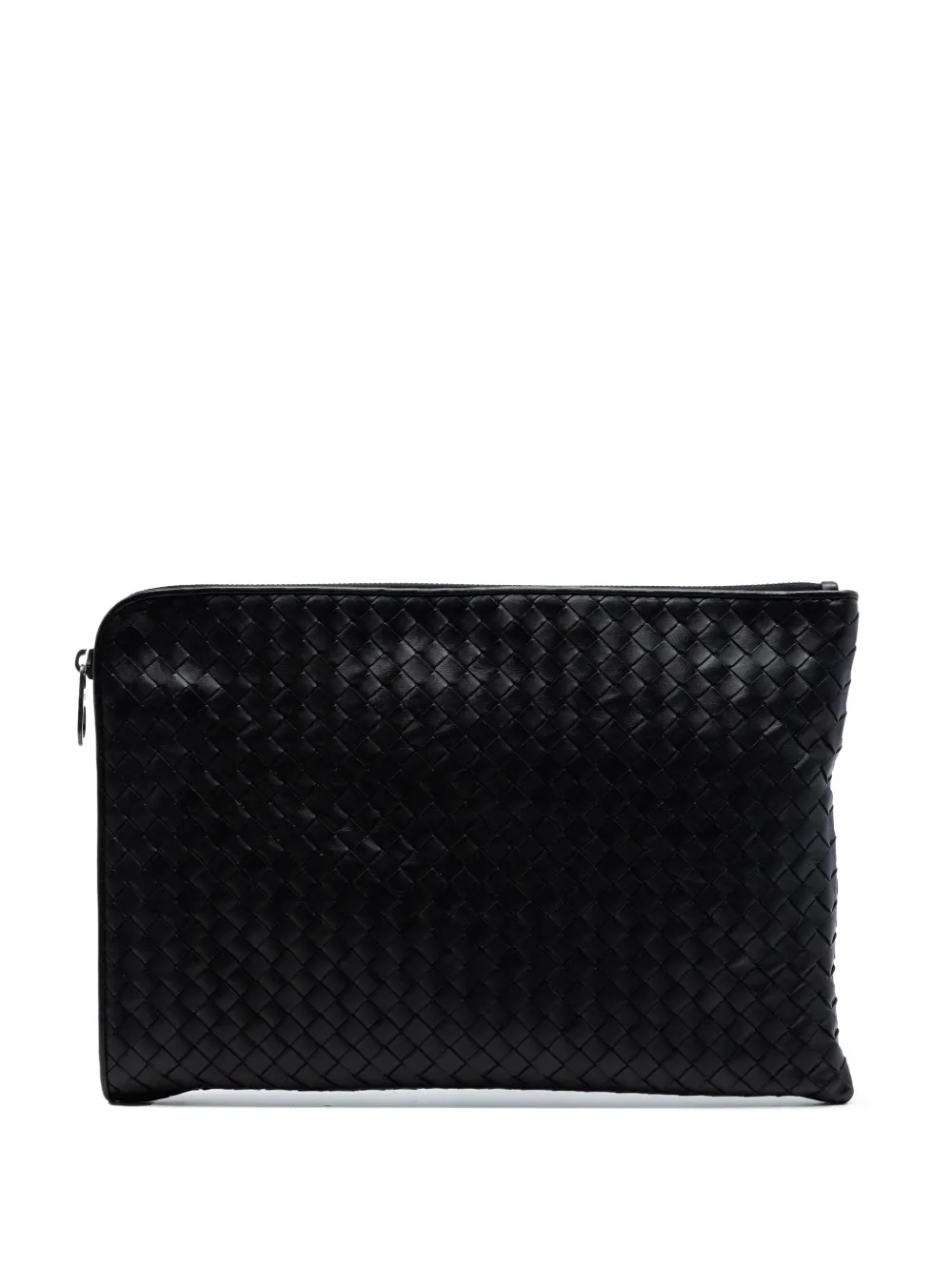 Bottega Veneta Pre-Owned 2012-2026 Large Nappa Intrecciato Zip Pouch clutch bag - Blu