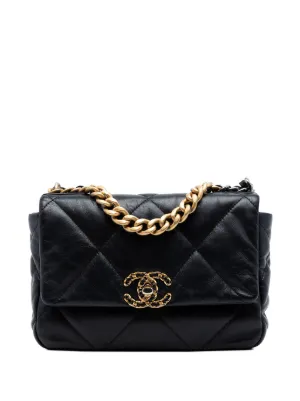 CHANEL Pre-Owned 19 キルティング ショルダーバッグ | ブラック