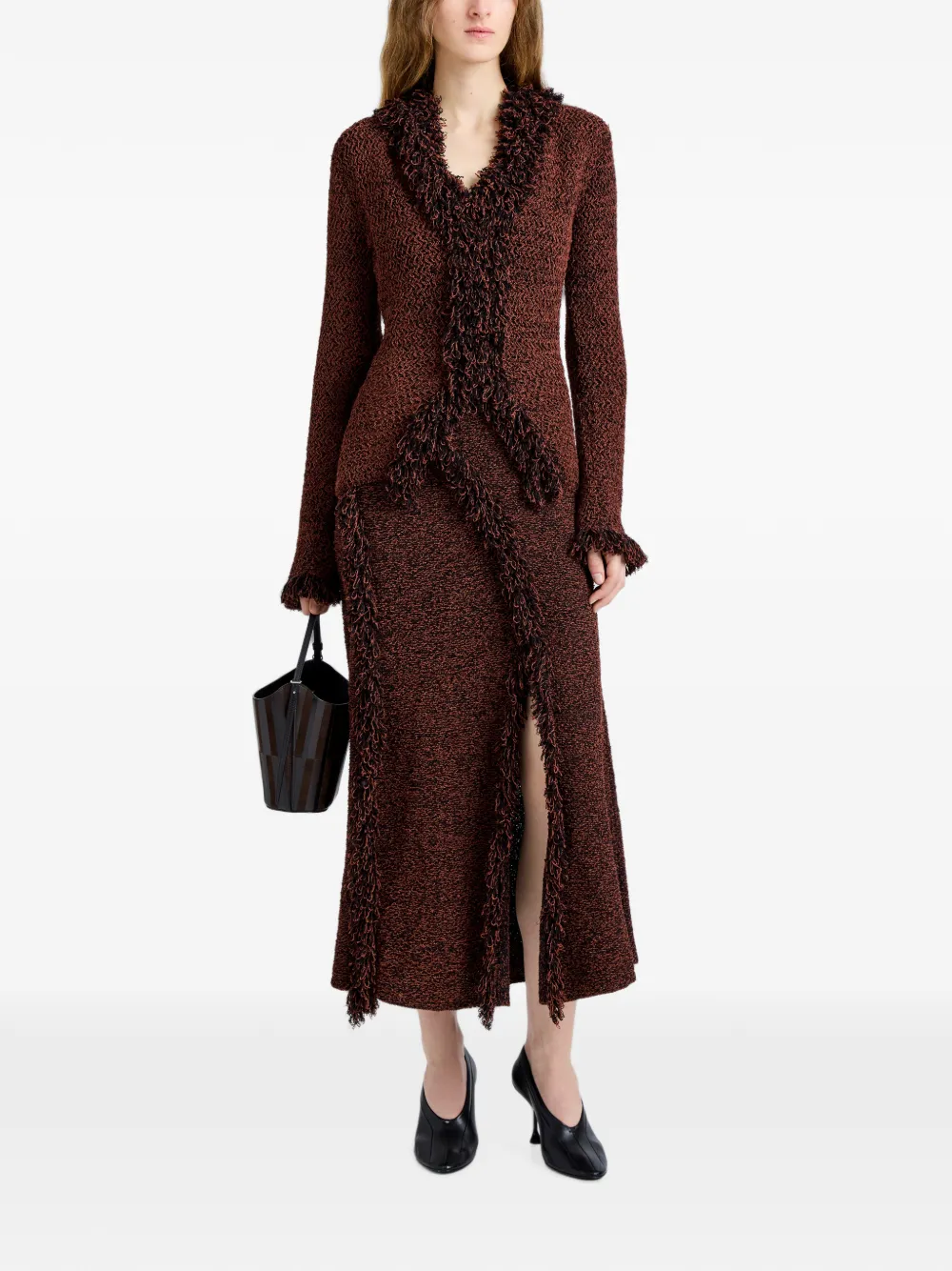 Proenza Schouler Nilo top met getextureerde jacquard Bruin