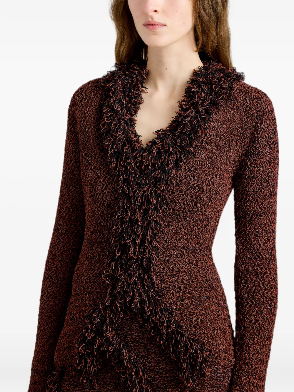Proenza Schouler Nilo top met getextureerde jacquard Bruin