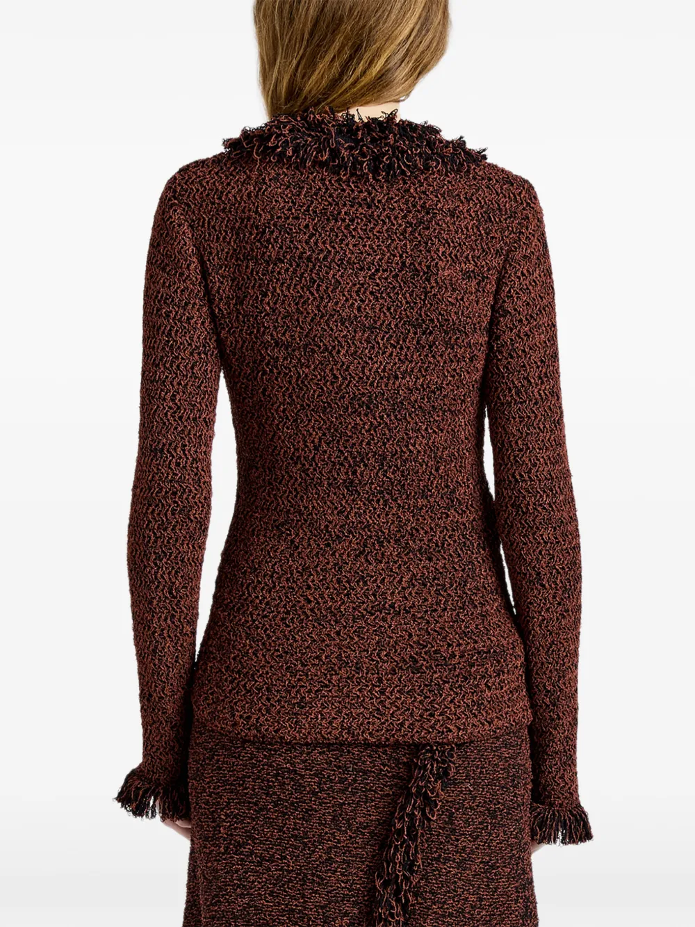 Proenza Schouler Nilo top met getextureerde jacquard Bruin