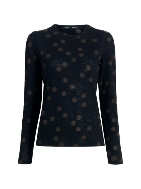Proenza Schouler Mia top in polka-dot jersey