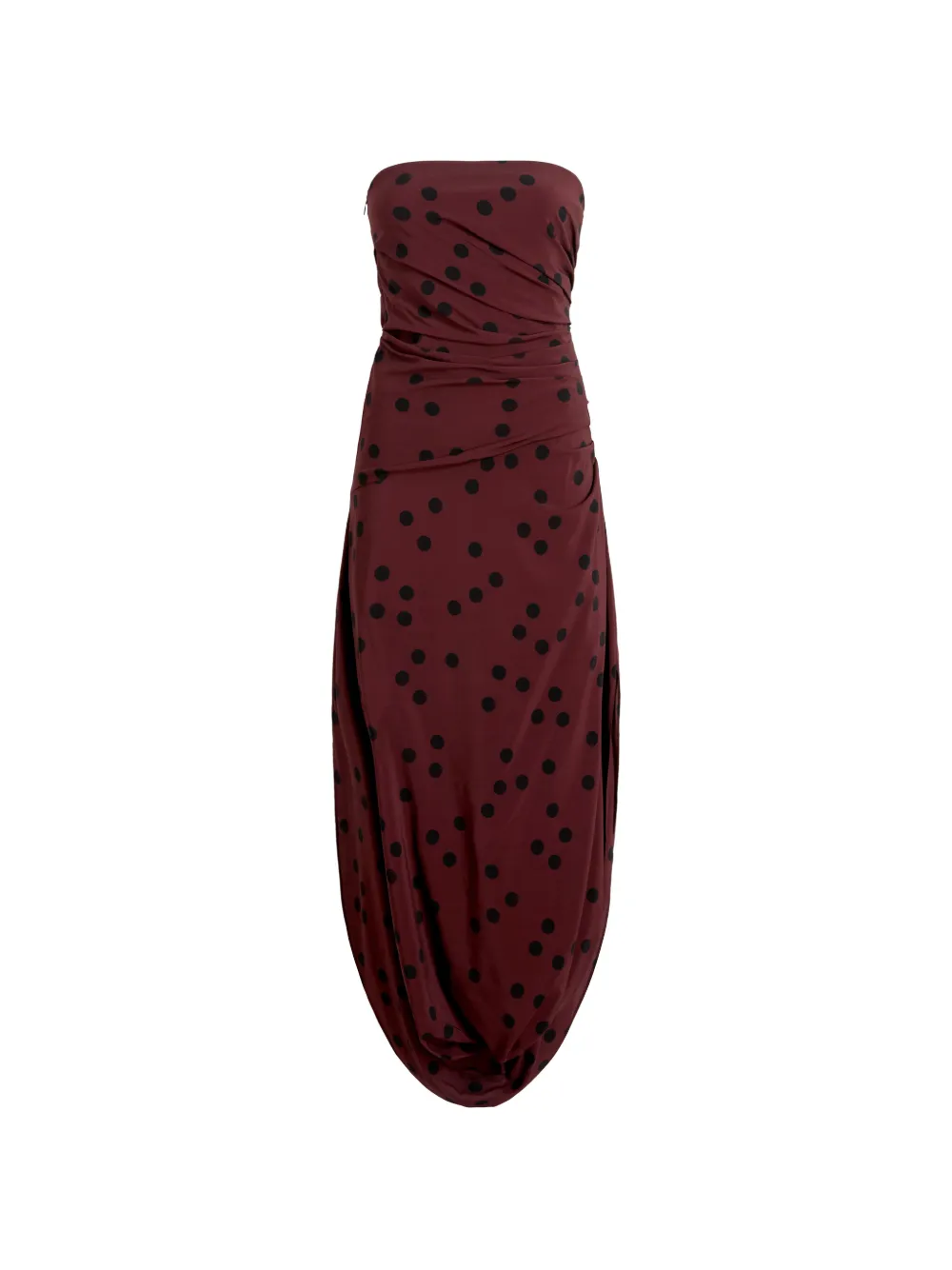Proenza Schouler Nayara dress in printed dot stretch viscose - Marrone