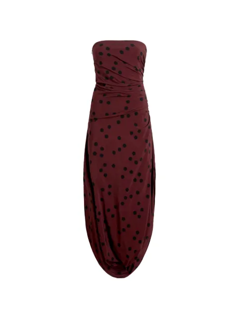 Proenza Schouler Nayara dress in printed dot stretch viscose
