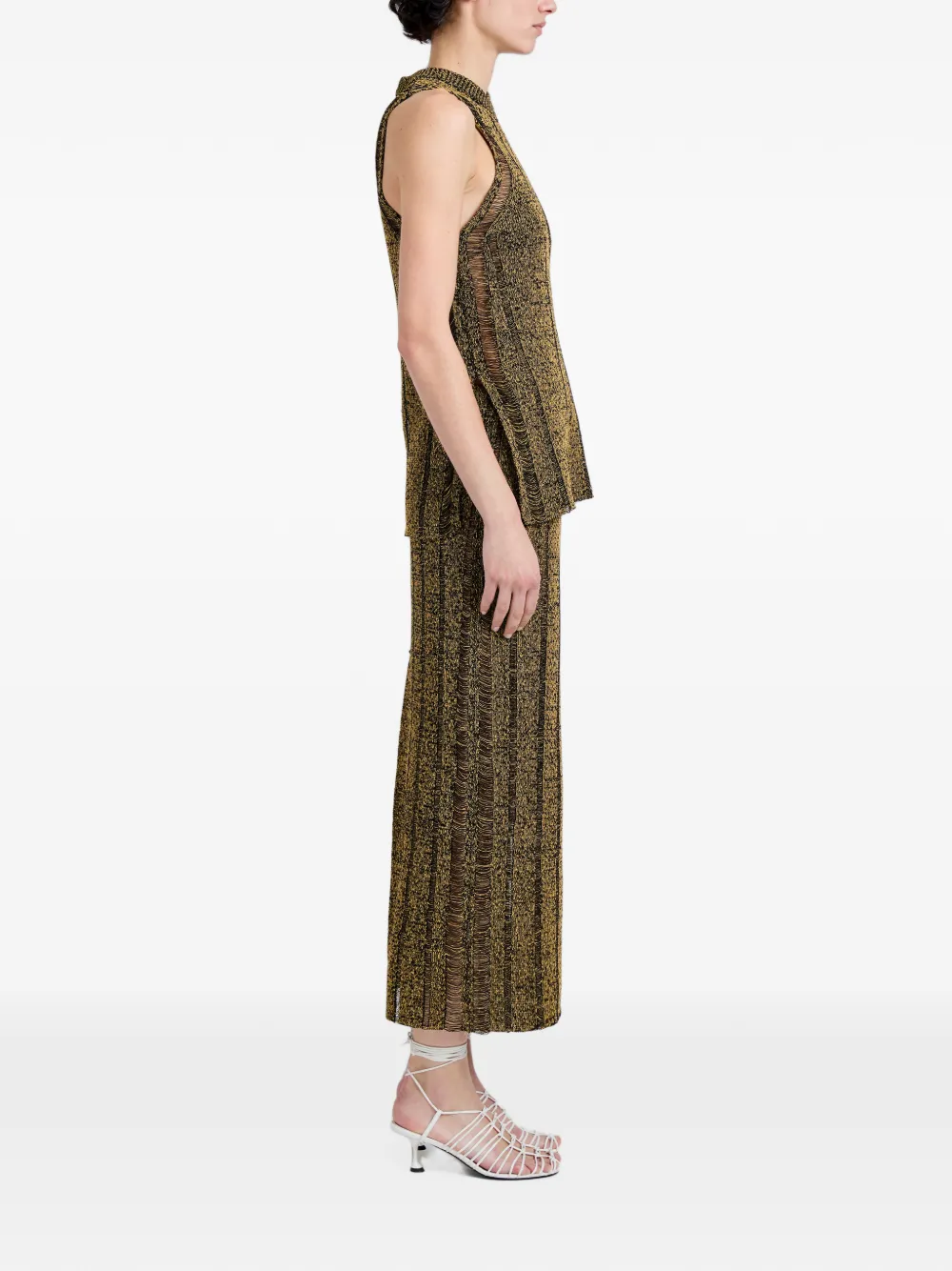 Proenza Schouler Maelle tweed top Goud