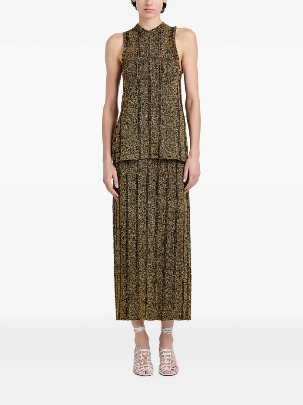 Proenza Schouler Maelle tweed top Goud