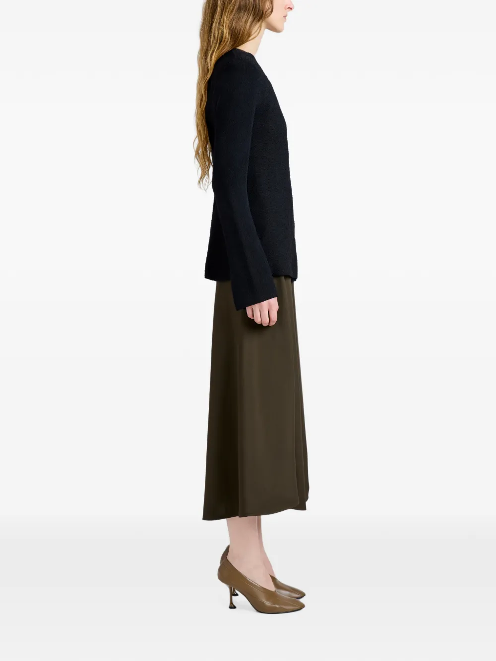 Proenza Schouler Sukki jas van gedrapeerde viscose Zwart