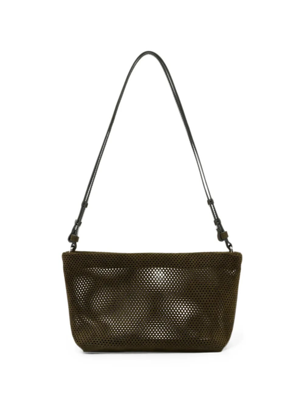 Proenza Schouler Bond bag in perforated suede - Verde