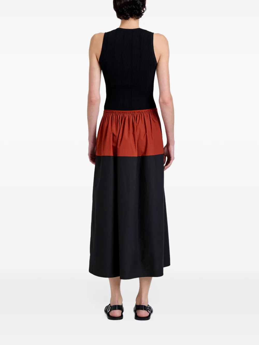 Proenza Schouler White Label Nyla popeline rok Zwart