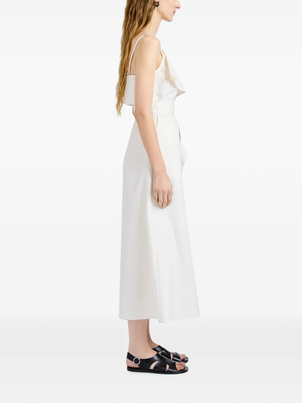 Proenza Schouler White Label Reign jurk van gewassen katoen Beige